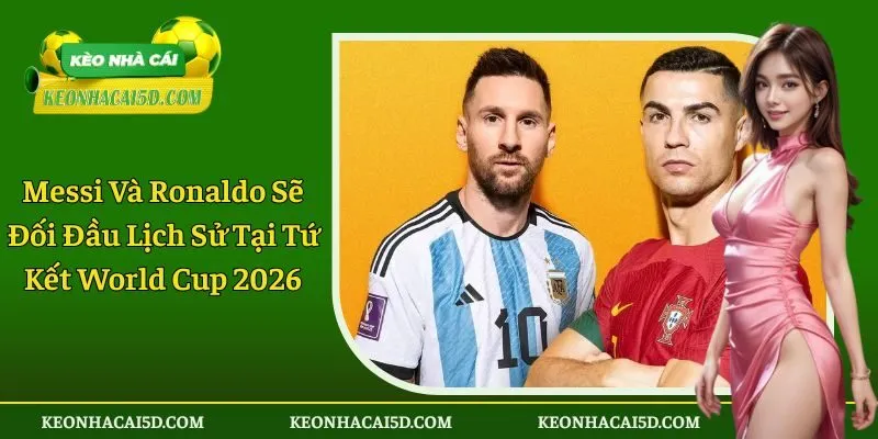Messi và Ronaldo sẽ đối đầu lịch sử tại Tứ kết World Cup 2026
